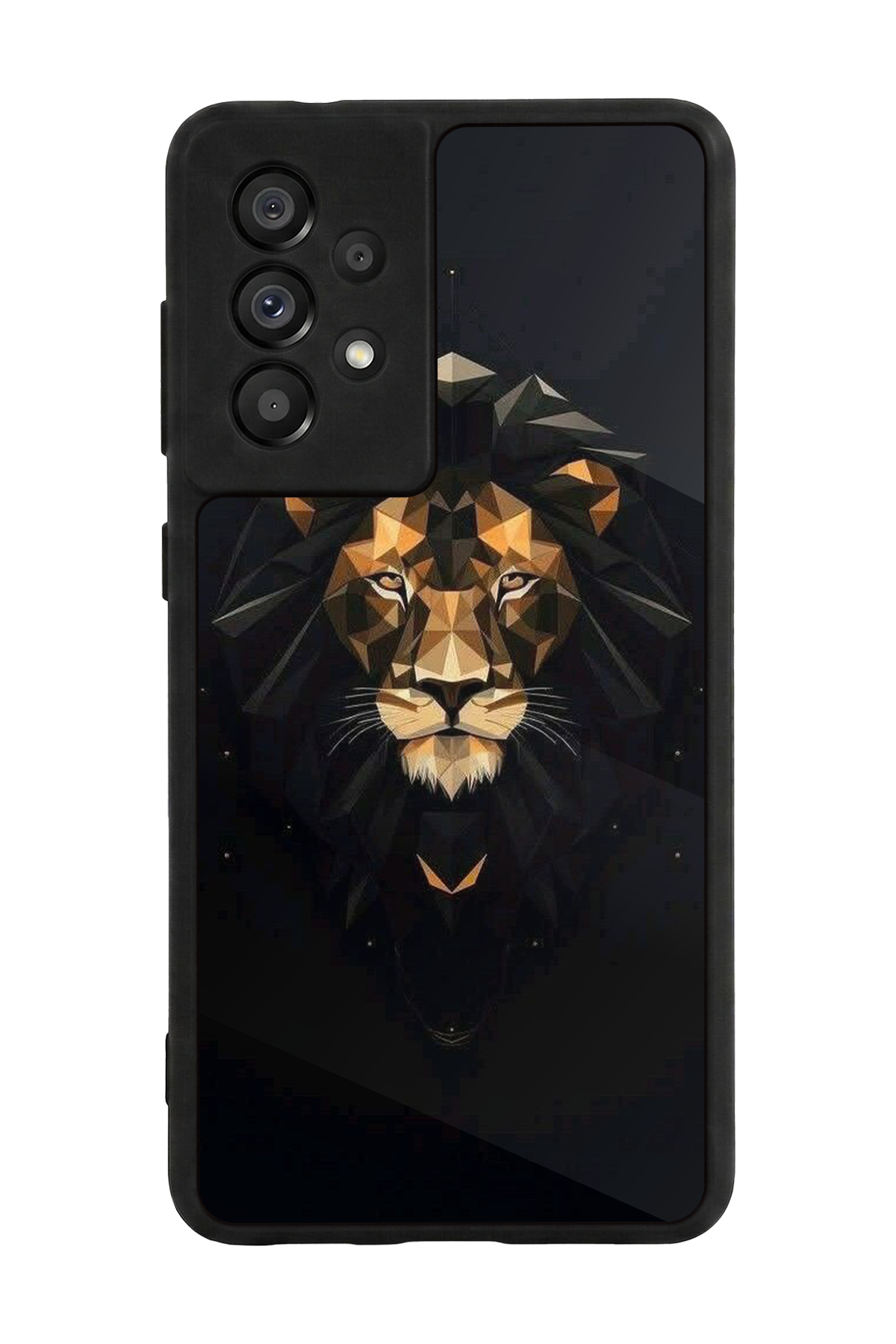 Samsung Galaxy A73 Uyumlu Aslan Tasarımlı Glossy Premium Kılıf