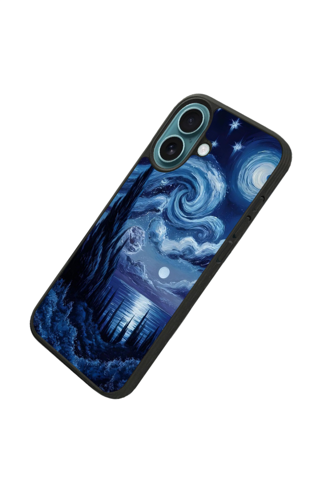 iPhone 16 Plus Uyumlu Ay Tasarımlı Glossy Premium Kılıf