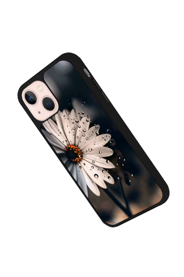 iPhone 15 Plus Uyumlu Cicek Tasarımlı Glossy Premium Kılıf