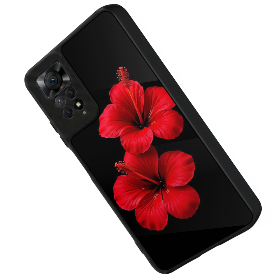 Xiaomi Redmi Note 11 Pro Uyumlu Cicek Tasarımlı Glossy Premium Kılıf