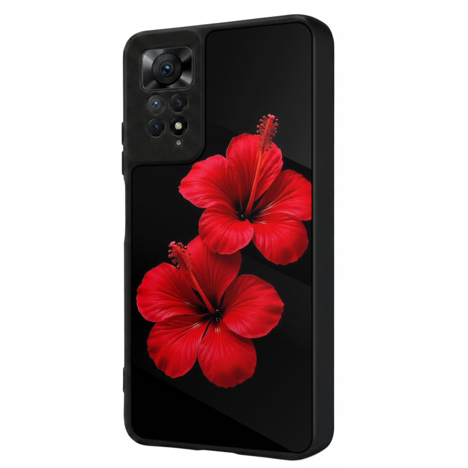 Xiaomi Redmi Note 11 Pro Uyumlu Cicek Tasarımlı Glossy Premium Kılıf