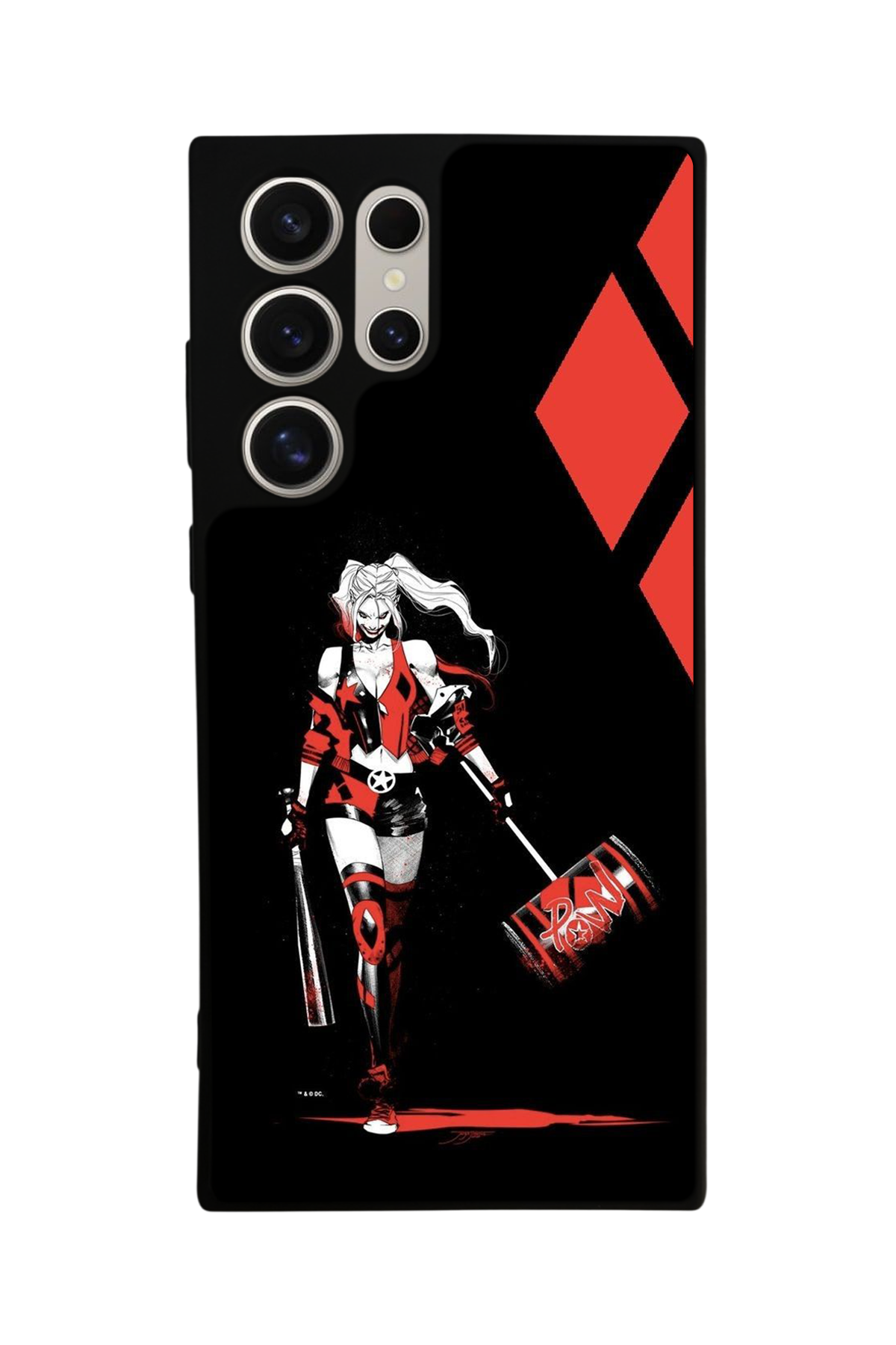 Samsung Galaxy S22 Ultra Uyumlu HarleyQueen Tasarımlı Glossy Premium Kılıf