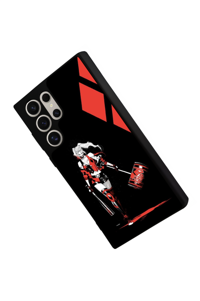 Samsung Galaxy S22 Ultra Uyumlu HarleyQueen Tasarımlı Glossy Premium Kılıf