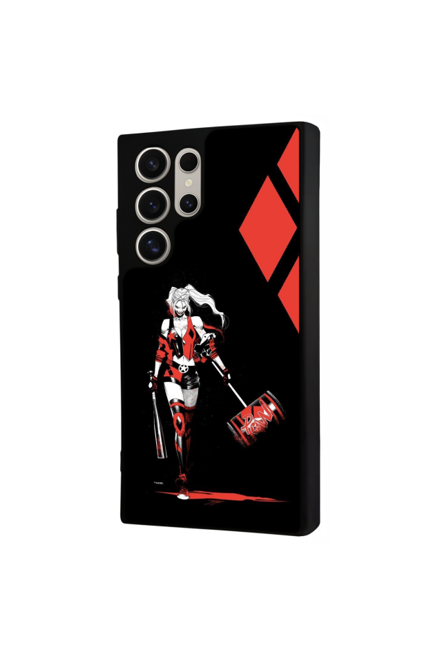 Samsung Galaxy S22 Ultra Uyumlu HarleyQueen Tasarımlı Glossy Premium Kılıf