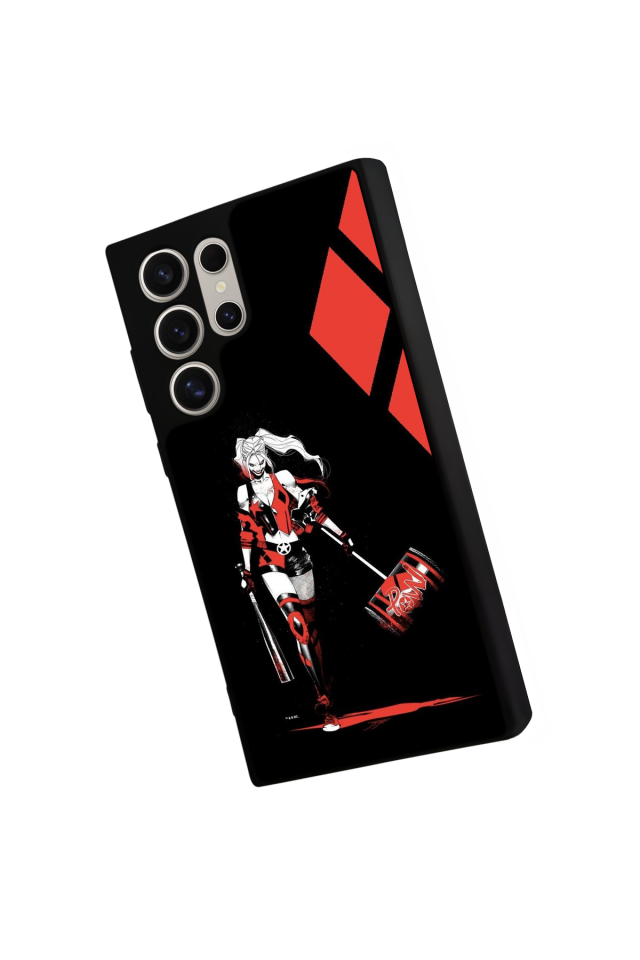 Samsung Galaxy S22 Ultra Uyumlu HarleyQueen Tasarımlı Glossy Premium Kılıf