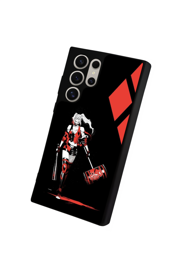 Samsung Galaxy S22 Ultra Uyumlu HarleyQueen Tasarımlı Glossy Premium Kılıf