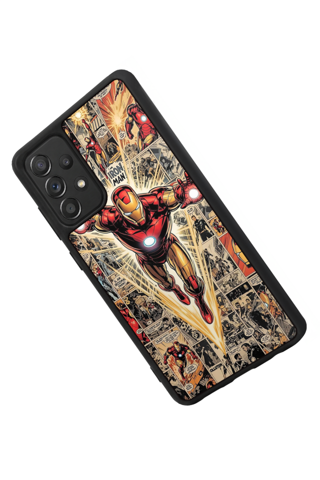 Samsung Galaxy A72 Uyumlu Iron Man ( Demir Adam ) Tasarımlı Glossy Premium Kılıf