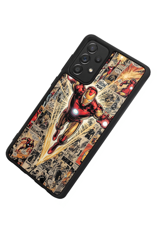 Samsung Galaxy A72 Uyumlu Iron Man ( Demir Adam ) Tasarımlı Glossy Premium Kılıf