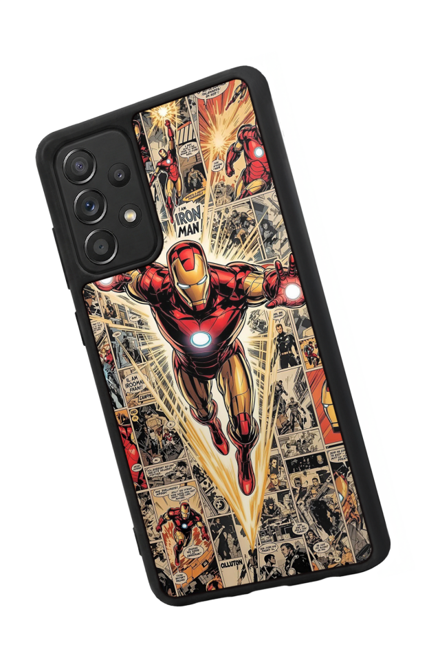 Samsung Galaxy A72 Uyumlu Iron Man ( Demir Adam ) Tasarımlı Glossy Premium Kılıf