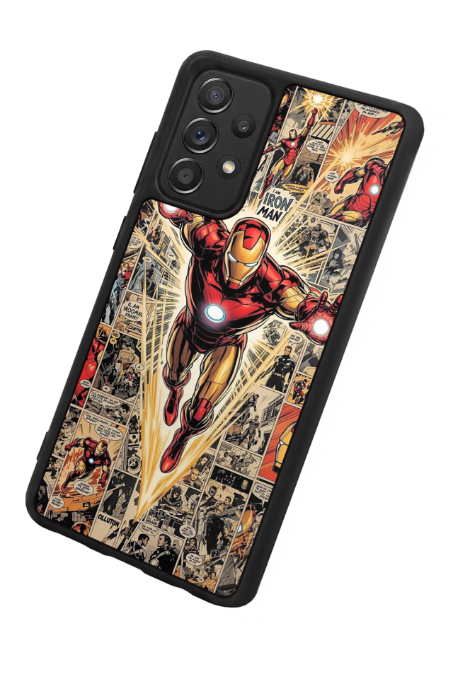 Samsung Galaxy A72 Uyumlu Iron Man ( Demir Adam ) Tasarımlı Glossy Premium Kılıf
