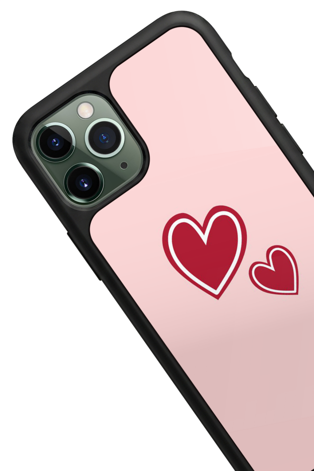 iPhone 11 Pro Uyumlu Kalp Love Tasarımlı Glossy Premium Kılıf