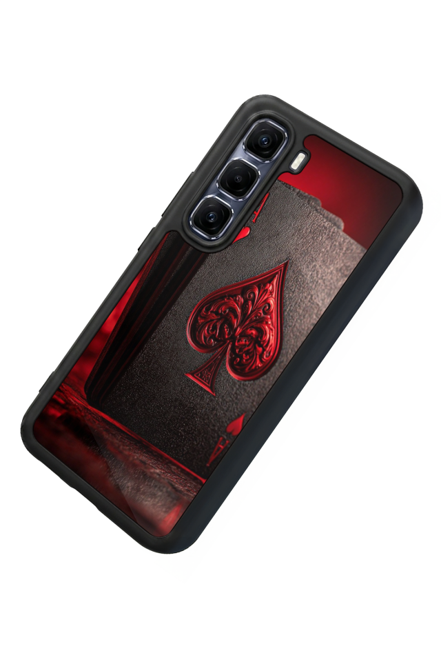 Infinix Hot 60 Pro Plus Uyumlu Kart Tasarımlı Glossy Premium Kılıf