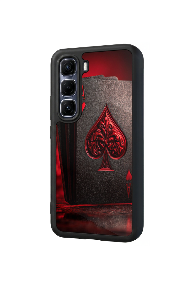 Infinix Hot 60 Pro Plus Uyumlu Kart Tasarımlı Glossy Premium Kılıf