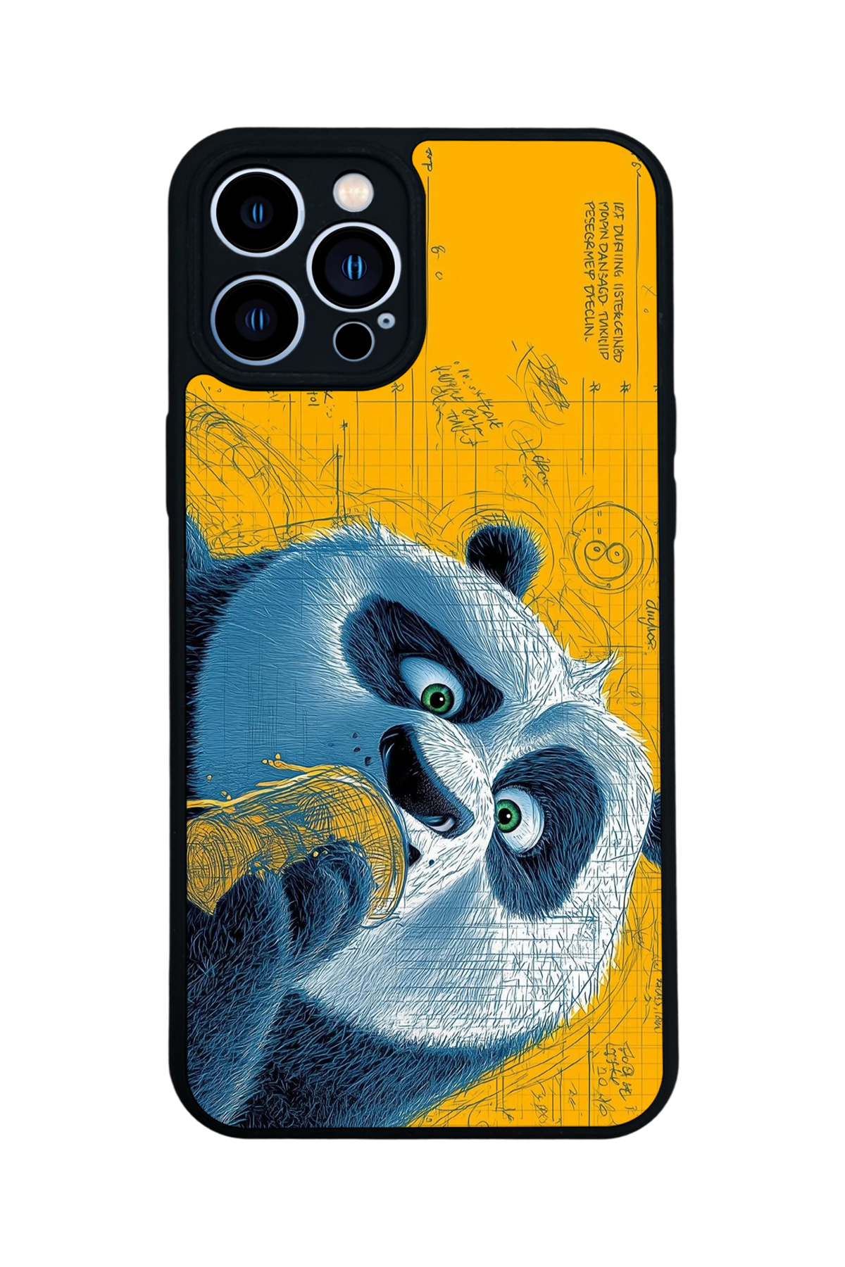 iPhone 12 Pro Max Uyumlu Kung Fu Panda Tasarımlı Glossy Premium Kılıf
