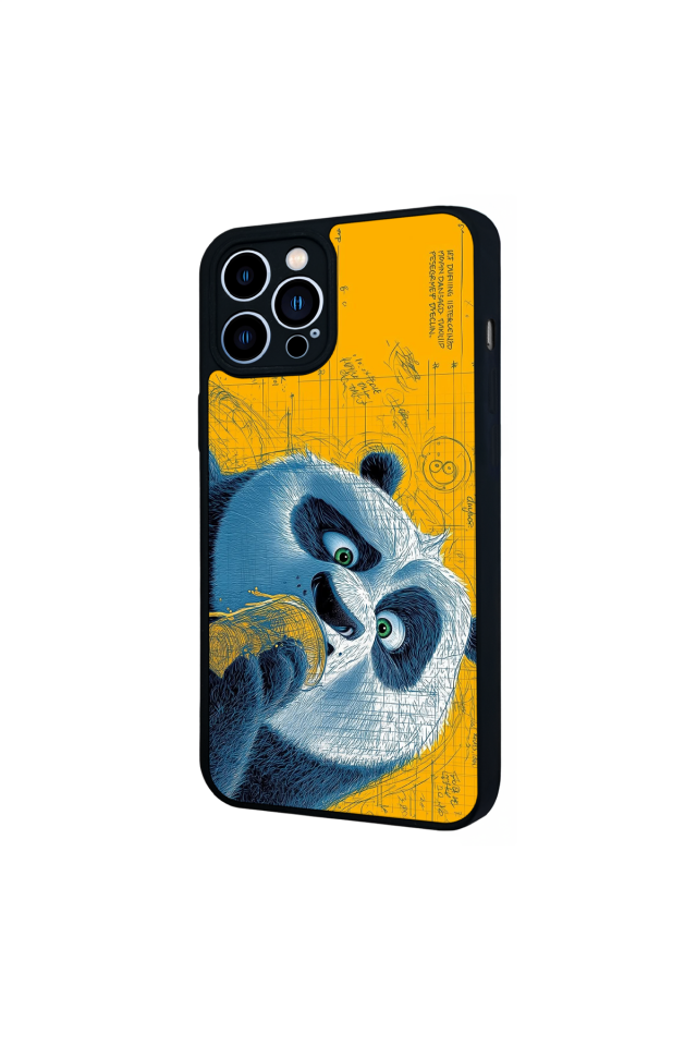 iPhone 12 Pro Max Uyumlu Kung Fu Panda Tasarımlı Glossy Premium Kılıf