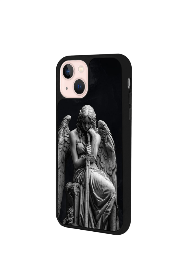 iPhone 15 Uyumlu Melek Tasarımlı Glossy Premium Kılıf