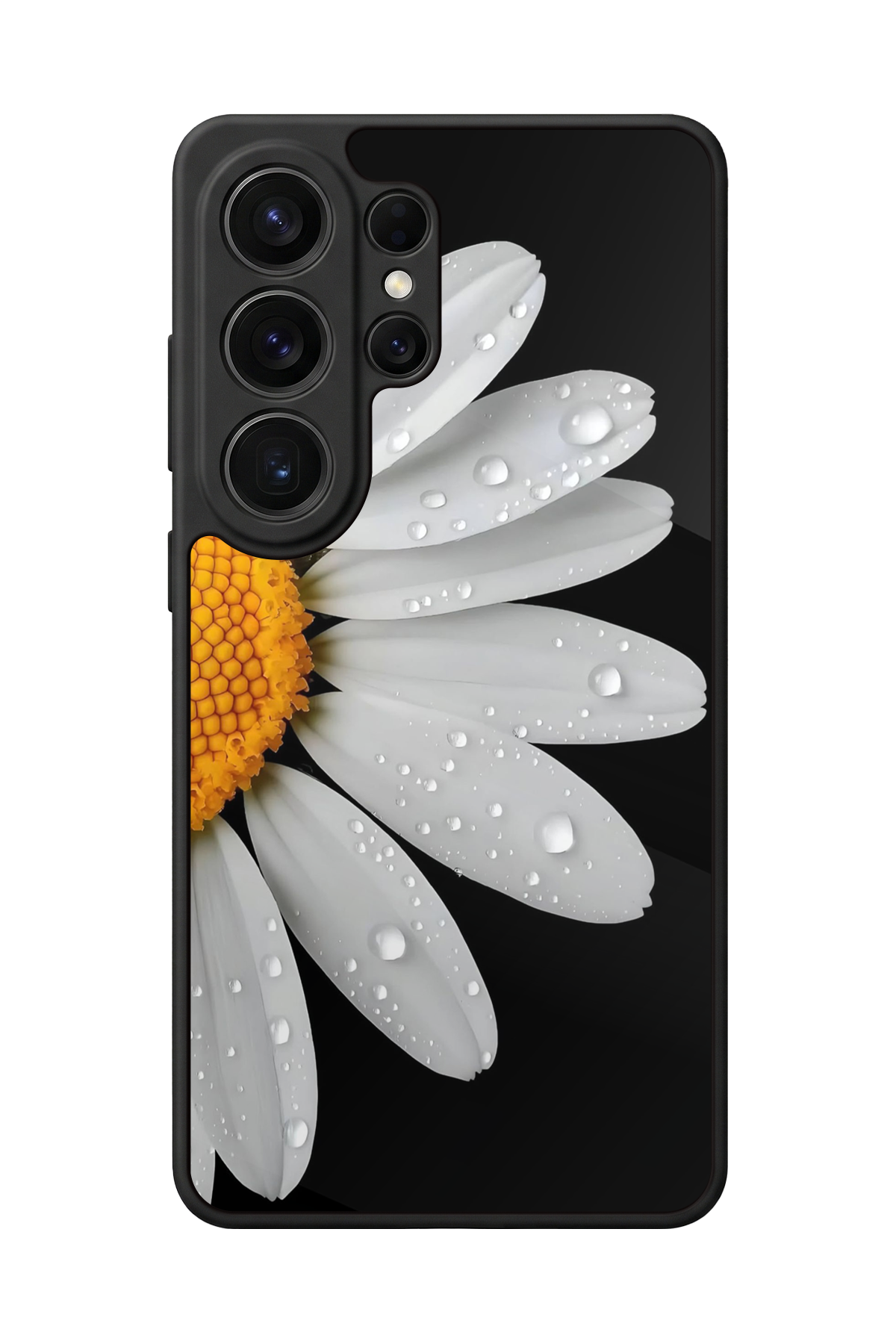 Samsung Galaxy S26 Ultra Uyumlu Papatya Tasarımlı Glossy Premium Kılıf