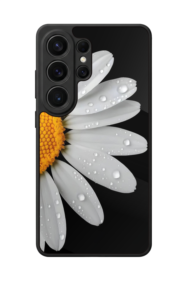 Samsung Galaxy S26 Ultra Uyumlu Papatya Tasarımlı Glossy Premium Kılıf