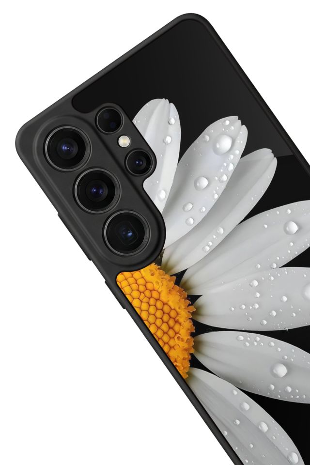 Samsung Galaxy S26 Ultra Uyumlu Papatya Tasarımlı Glossy Premium Kılıf