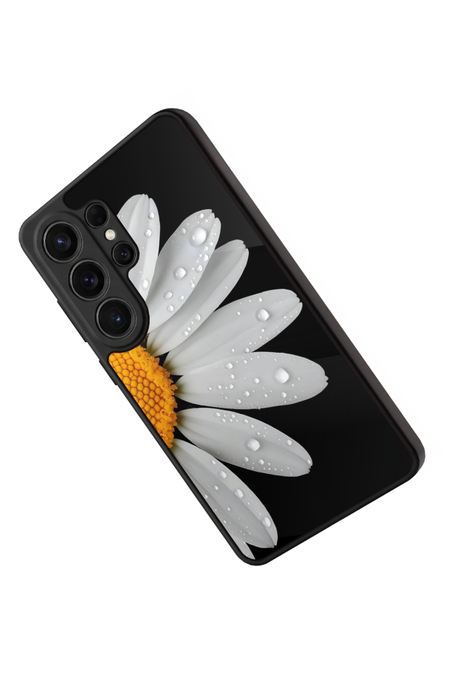 Samsung Galaxy S26 Ultra Uyumlu Papatya Tasarımlı Glossy Premium Kılıf