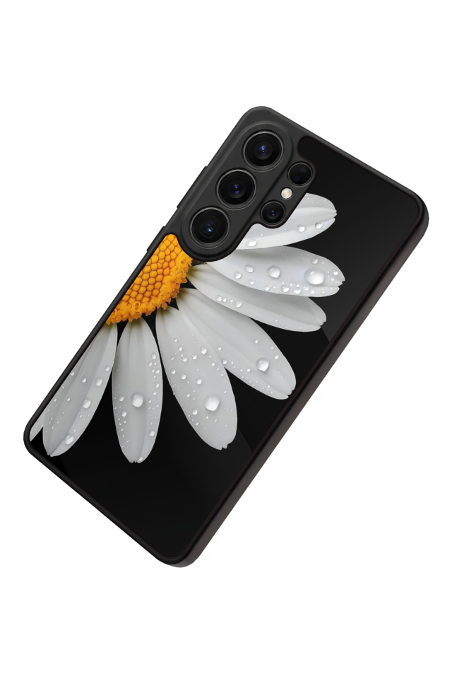 Samsung Galaxy S26 Ultra Uyumlu Papatya Tasarımlı Glossy Premium Kılıf