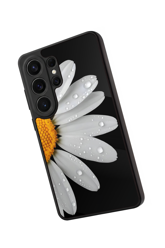 Samsung Galaxy S26 Ultra Uyumlu Papatya Tasarımlı Glossy Premium Kılıf