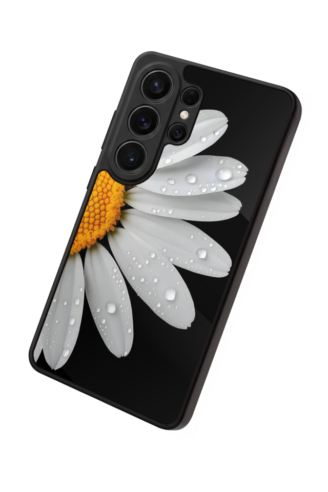 Samsung Galaxy S26 Ultra Uyumlu Papatya Tasarımlı Glossy Premium Kılıf