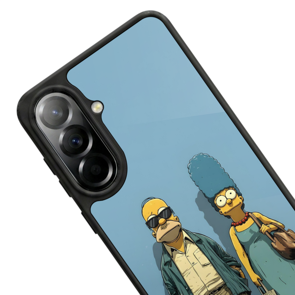 Samsung Galaxy A37 Uyumlu The Simpsons Tasarımlı Glossy Premium Kılıf