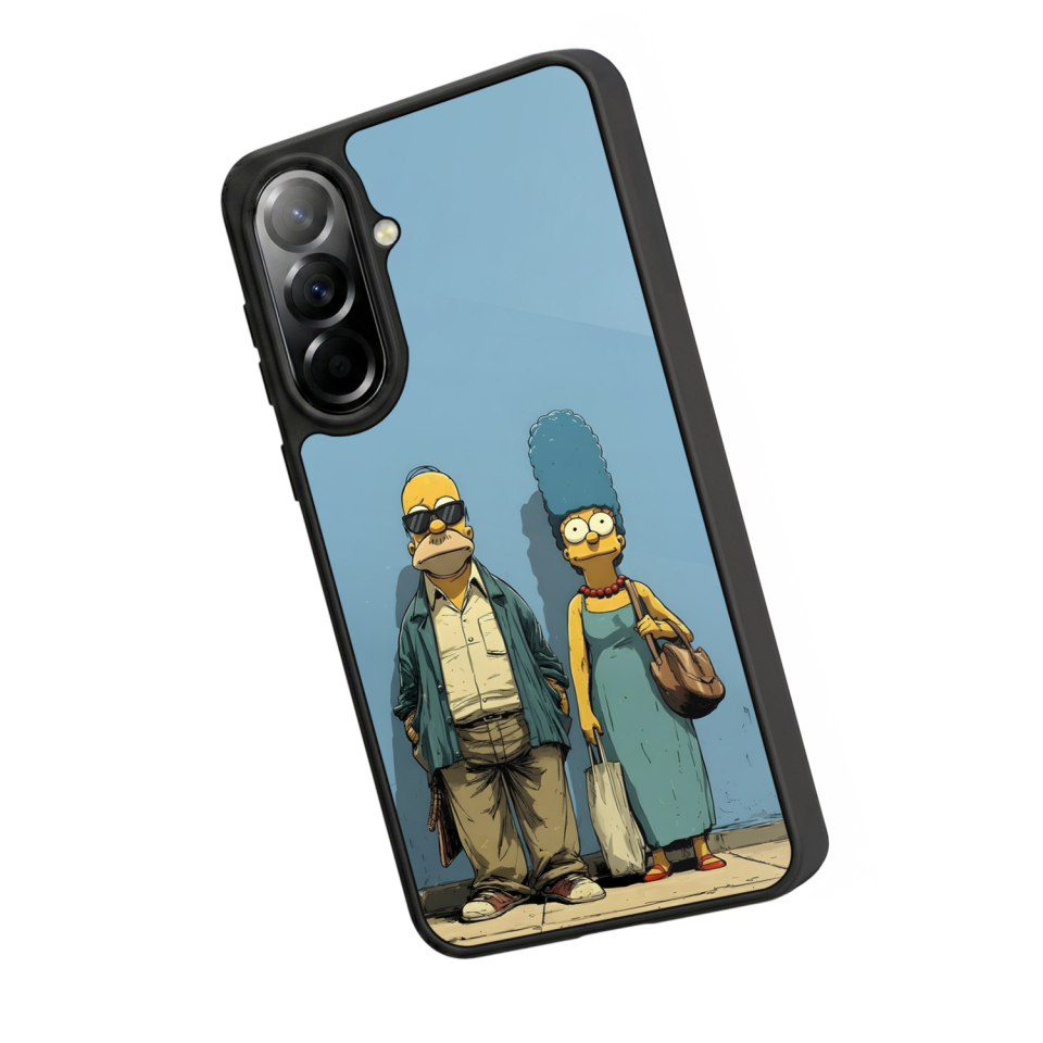 Samsung Galaxy A37 Uyumlu The Simpsons Tasarımlı Glossy Premium Kılıf