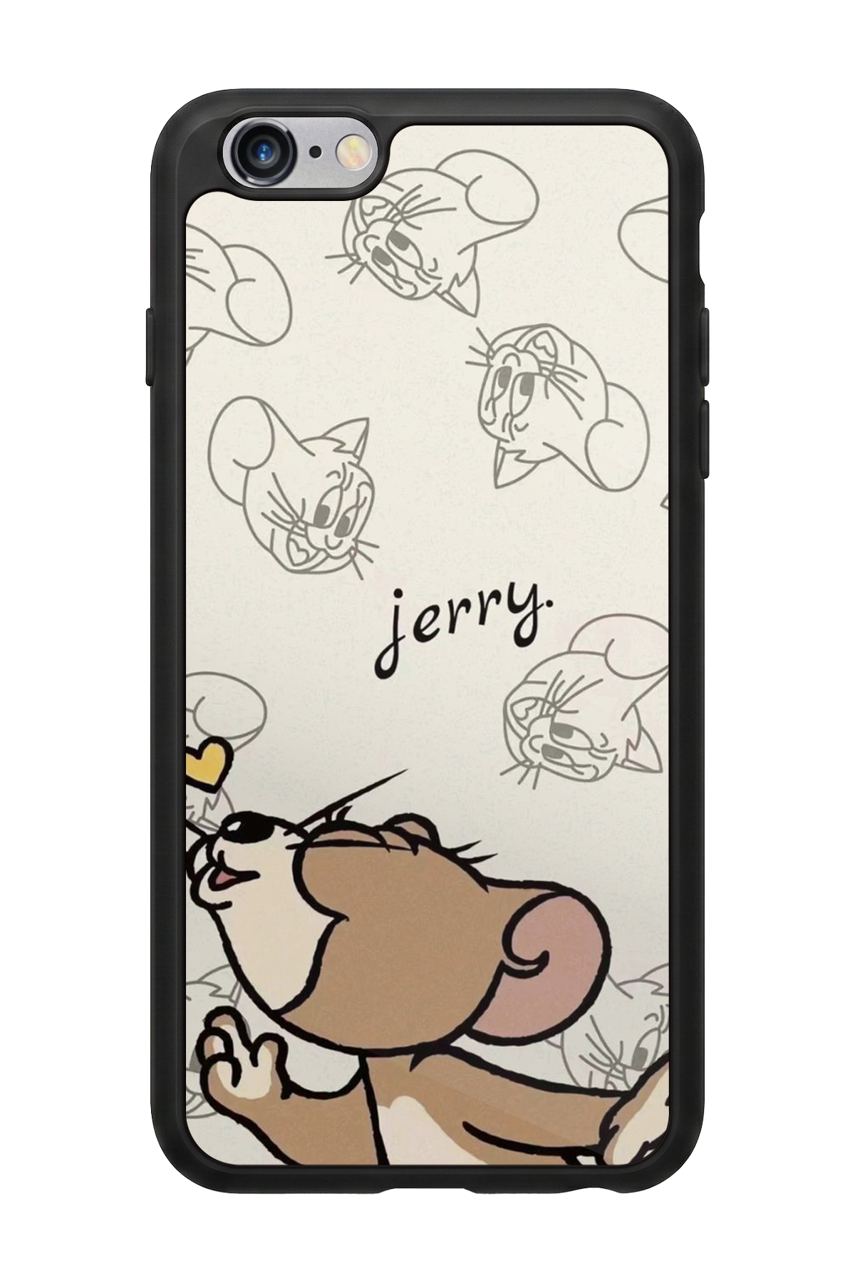iPhone 6 Plus Uyumlu Tom And Jerry Tasarımlı Glossy Premium Kılıf