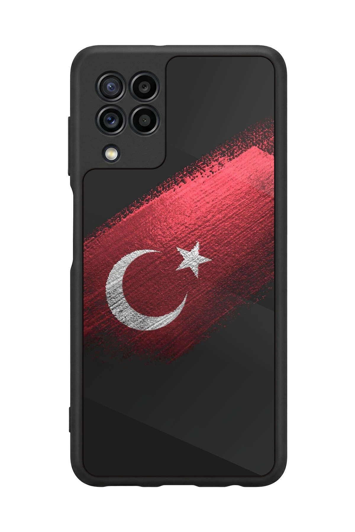 Samsung Galaxy M32 Uyumlu Türk Bayragi Tasarımlı Glossy Premium Kılıf