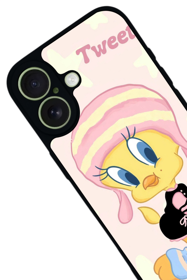 iPhone 17 Uyumlu Tweety Tasarımlı Glossy Premium Kılıf