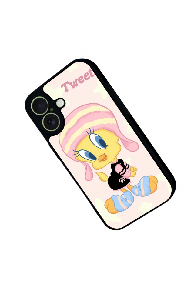 iPhone 17 Uyumlu Tweety Tasarımlı Glossy Premium Kılıf