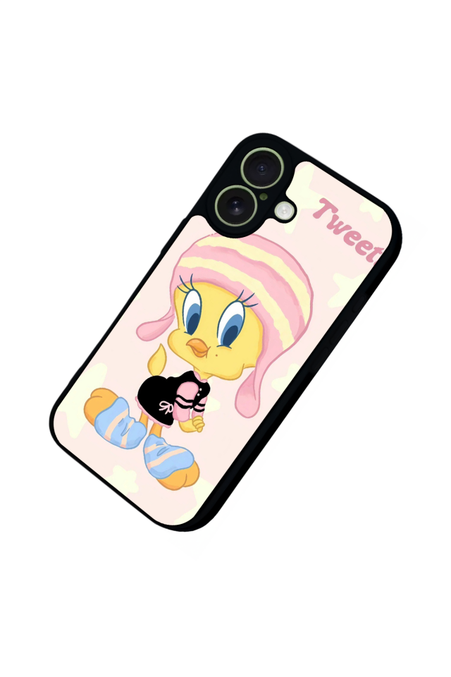 iPhone 17 Uyumlu Tweety Tasarımlı Glossy Premium Kılıf