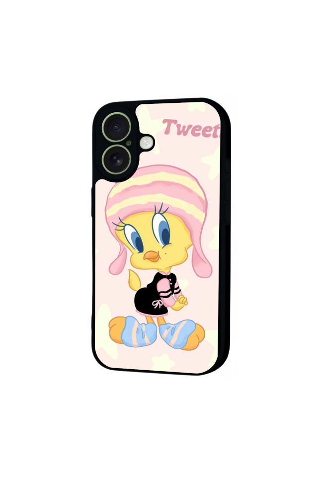 iPhone 17 Uyumlu Tweety Tasarımlı Glossy Premium Kılıf