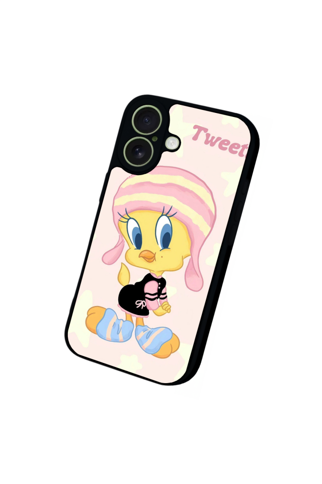 iPhone 17 Uyumlu Tweety Tasarımlı Glossy Premium Kılıf