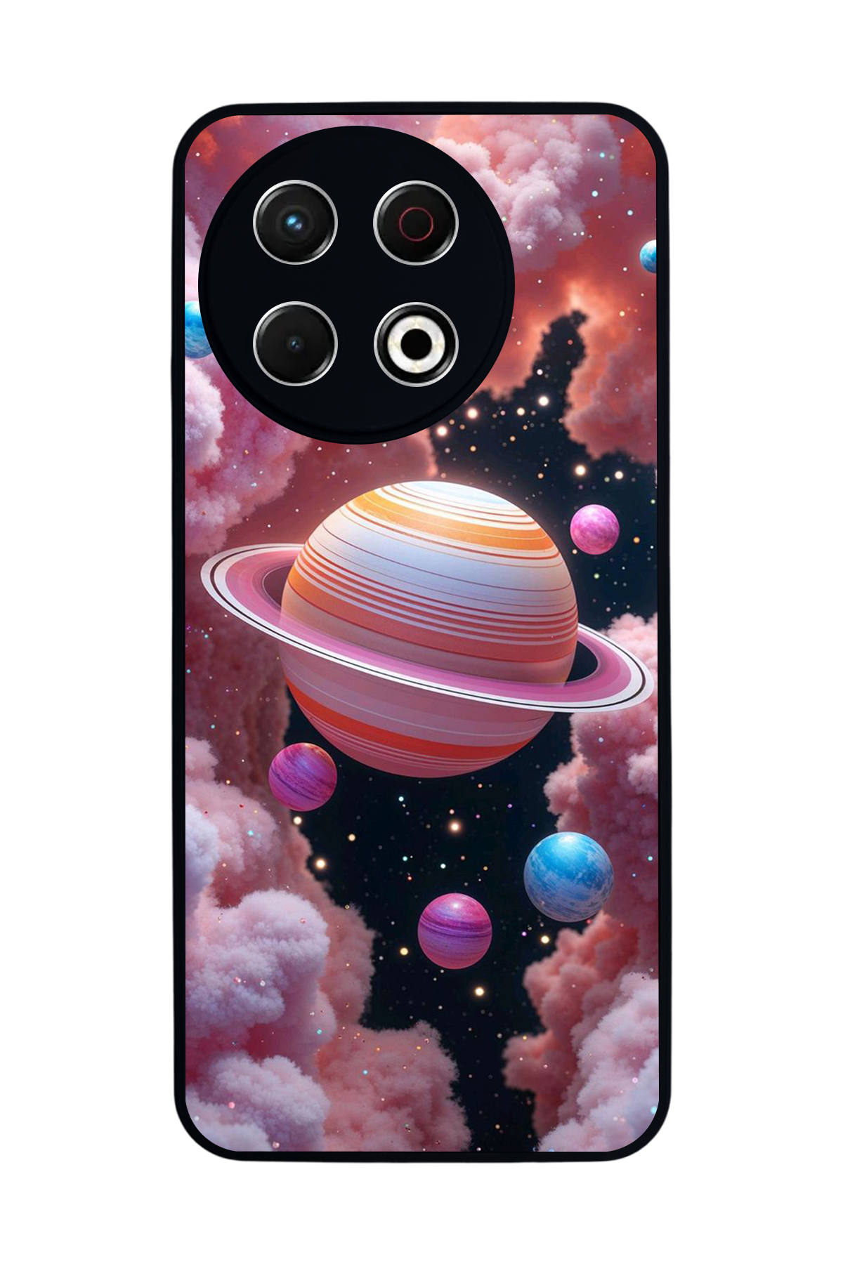 Tecno Spark 30 Pro Uyumlu Uzay Tasarımlı Glossy Premium Kılıf