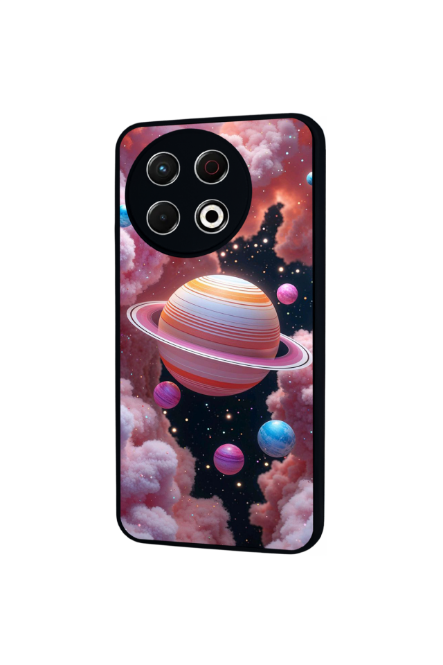 Tecno Spark 30 Pro Uyumlu Uzay Tasarımlı Glossy Premium Kılıf