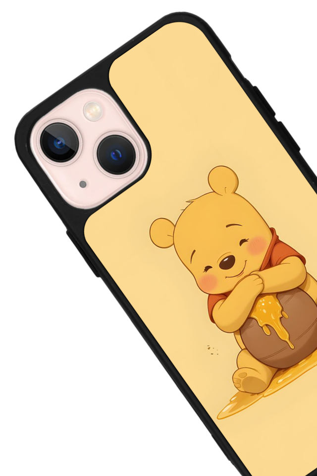 iPhone 13 Mini Uyumlu Winnie Tasarımlı Glossy Premium Kılıf