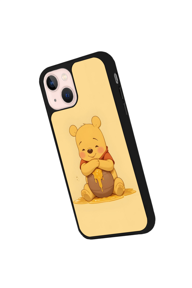 iPhone 13 Mini Uyumlu Winnie Tasarımlı Glossy Premium Kılıf