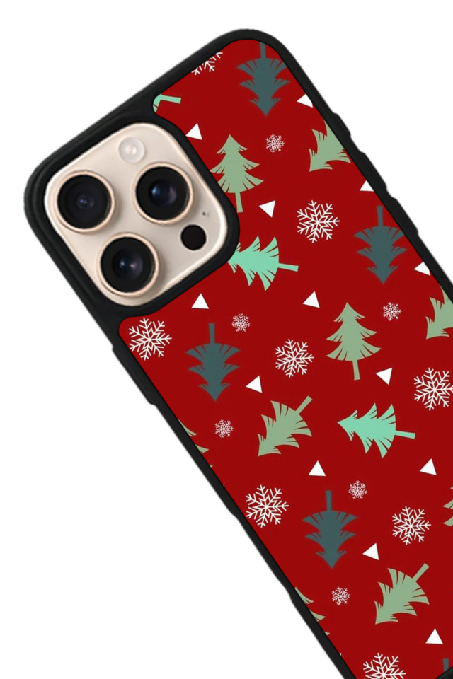 iPhone 15 Pro Max Uyumlu Yilbasi Christmas Tasarımlı Glossy Premium Kılıf