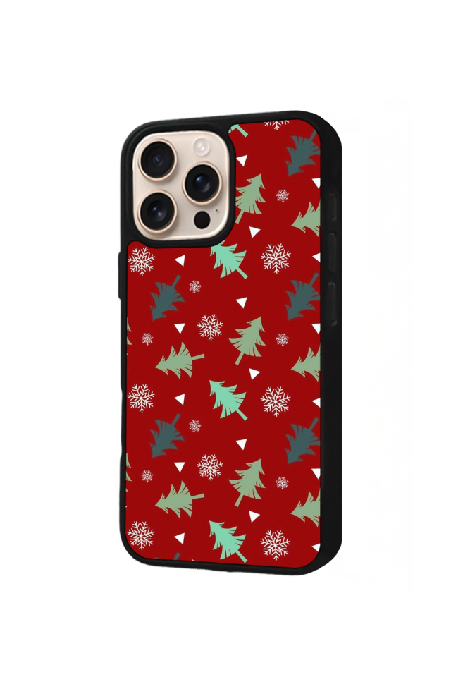 iPhone 15 Pro Max Uyumlu Yilbasi Christmas Tasarımlı Glossy Premium Kılıf