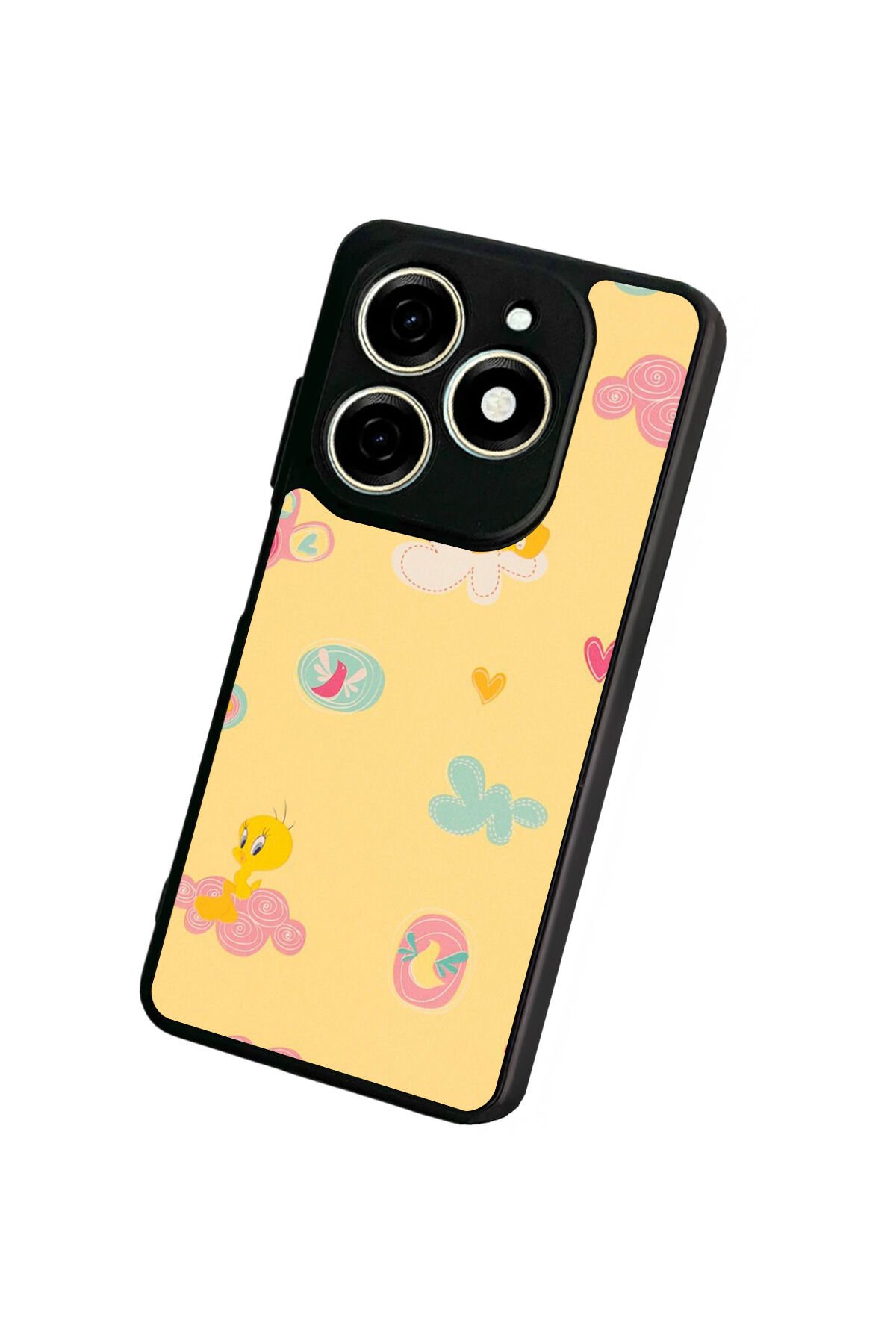 Tecno Spark 20/20C Uyumlu Tweety Tasarımlı Glossy Premium Kılıf