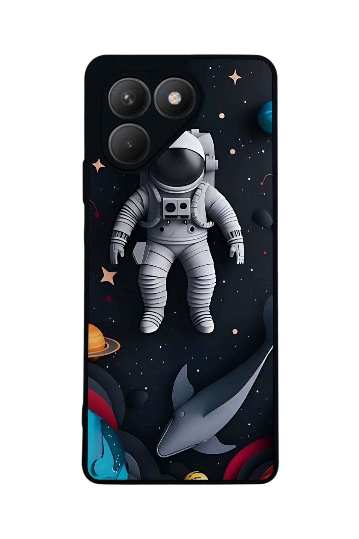 Tecno Pova 7 Mat Uyumlu Siyah Kılıf – Yumuşak Silikon, Koruyucu, Şok Emici Kapak