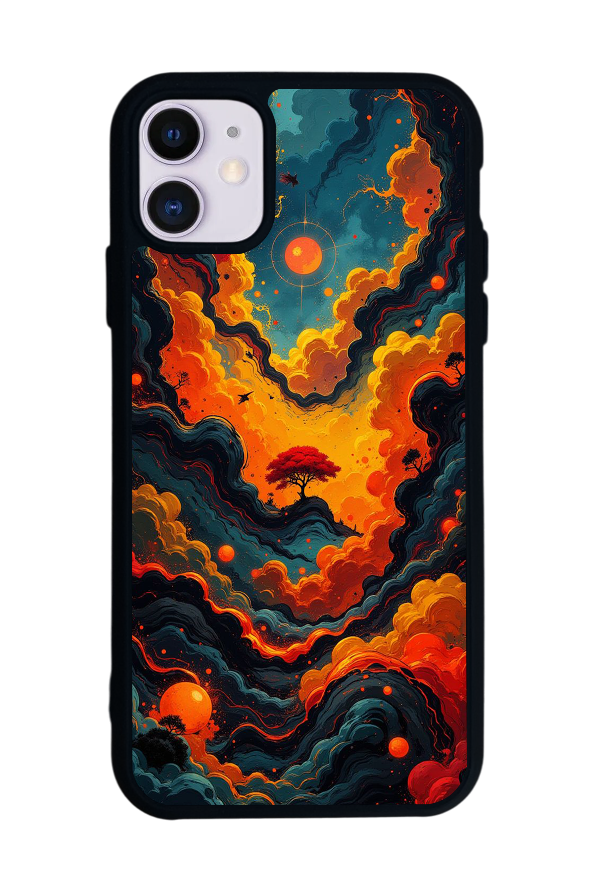 iPhone 11 Uyumlu Abstract Tasarımlı Glossy Premium Kılıf