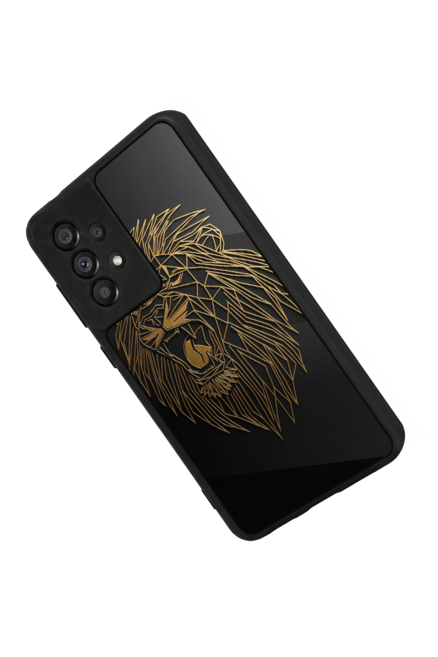 Samsung Galaxy A73 Uyumlu Aslan Tasarımlı Glossy Premium Kılıf