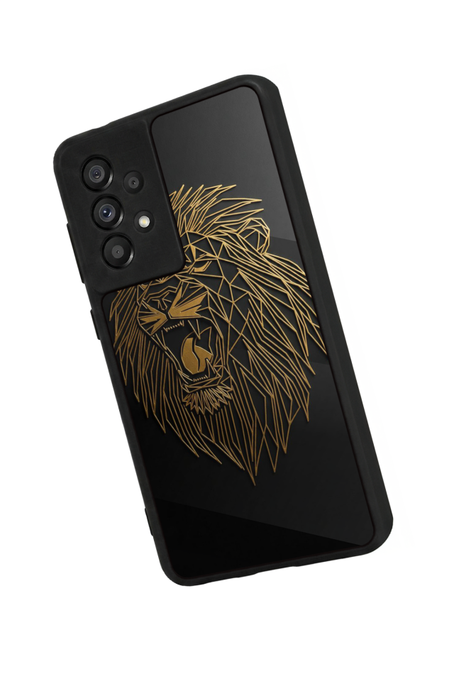 Samsung Galaxy A73 Uyumlu Aslan Tasarımlı Glossy Premium Kılıf