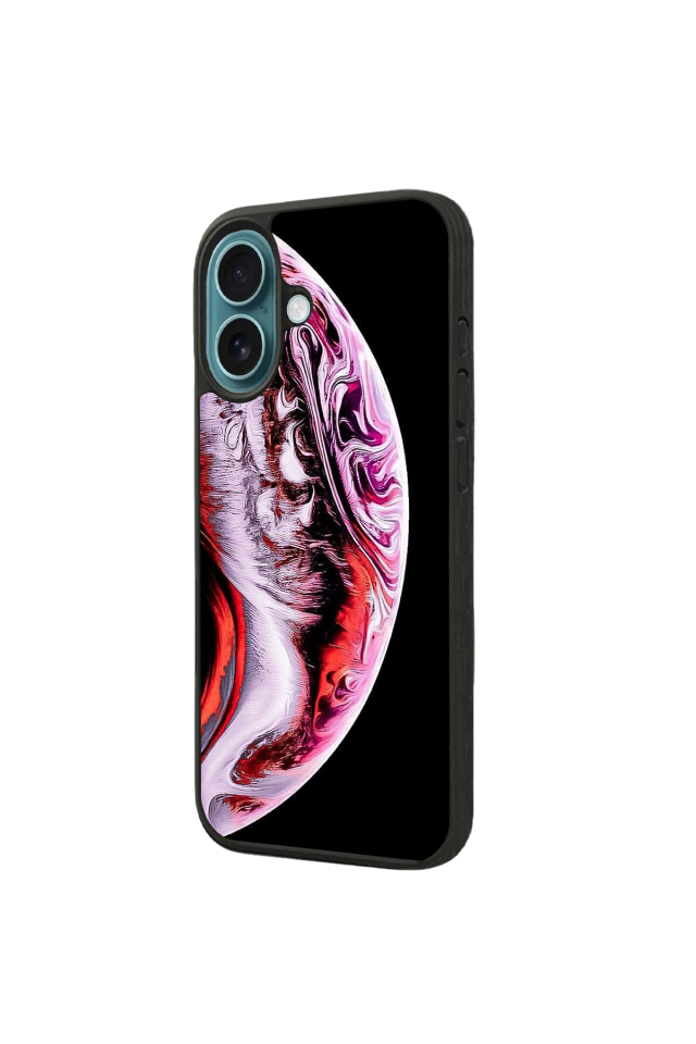 iPhone 16 Plus Uyumlu Ay Tasarımlı Glossy Premium Kılıf