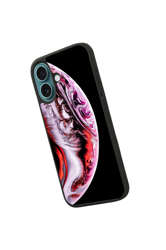 iPhone 16 Plus Uyumlu Ay Tasarımlı Glossy Premium Kılıf