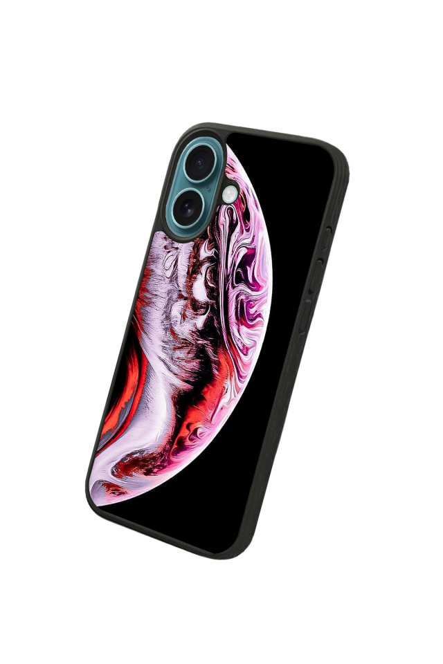 iPhone 16 Plus Uyumlu Ay Tasarımlı Glossy Premium Kılıf